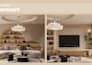 apartment interior design with realistic rendering