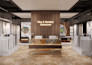 design modern 3d showroom interiors and display walls