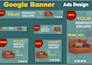 design stunning google ads banner and web banner