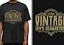 create custom vintage typography bulk t shirt design