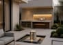 design a luxury lobby, swimming pool, and home bar in 3d