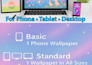 design custom wallpapers for phone, tablet, and desktop
