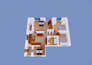 do 2d to 3d floor plan, 3d interior design and rendering