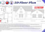 do architectural 2d floor plan, elevation from hand sketch