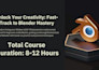 teach you blender 3d from basic to advanced