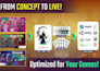 create elite spine 2d character animation for games