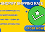 setup shopify shipping and tax audit and fix shipping issue
