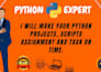 be your python and java expert for assignments, gui apps, and sql projects