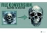 convert your raster files into editable vector files