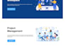 create a responsive HTML CSS  and javascript website or landing page