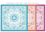 create silk scarves shawl pattern design for textile and prints