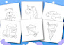 draw kids activity book, kids worksheets, coloring pages for amazon KDP