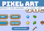 make custom pixel art UI elements, icons, and hud assets