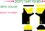 professional sublimation printing layout for sportswear