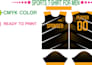 professional sublimation printing layout for sportswear