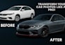 car photo editing,car retouch, reflection and image modify