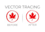 do vector tracing, convert logo to vector, raster to vector