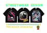 design trendy streetwear t shirt for clothing brands