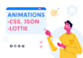 create lottie animation and svg animation for web and app