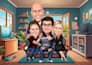 make simple big head caricature portrait