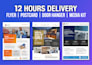 design modern business flyer, event flyer, marketing flyer or digital flyer
