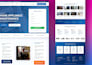 build a responsive react landing page or website with modern design
