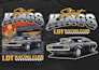 create vintage racing car illustration for tshirt and poster
