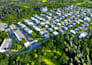 design masterplan, 3d render architecture and urban design master plan, resort