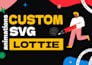 create isometric web animation using svg, lottie, and CSS