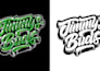 design a cannabis weed logo, typography emblem or monogram