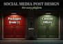 create social media posts for all platforms, web banners, and blog images