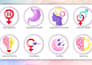 design custom flat vector icons for apps, websites, presentations