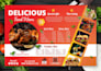 create premium restaurant food menu with express delivery