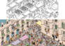 illustrate search and find drawing like where is waldo