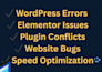 fix elementor critical error, white screen and broken layout