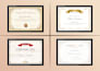 do professional certificate, custom certificate, award certificate and diploma