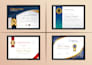 do professional certificate, custom certificate, award certificate and diploma