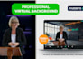 design realistic virtual background in 2 hours