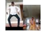 do a funny father christmas breakdance