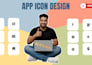 design a professional modern app icon for ios and android