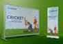 design backdrop, roll up standee, banner, billboard design