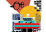 design poster presentation board and render architectural master plan