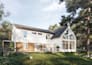 do photorealistic 3d architectural rendering for your modern farmhouse exterior