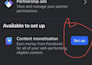 do setup facebook content monetization in 45 days
