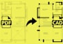 redraw 2d floor plan, house plan or blueprint in PDF to cad