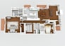 convert simple 2d plan to 3d plan rendering