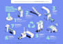create isometric process flow and workflow illustrations