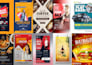 creat premium poster design minimalist creative layout