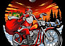 design a vintage motorcycle mascot illustration