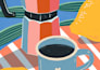 create custom food and drink illustration